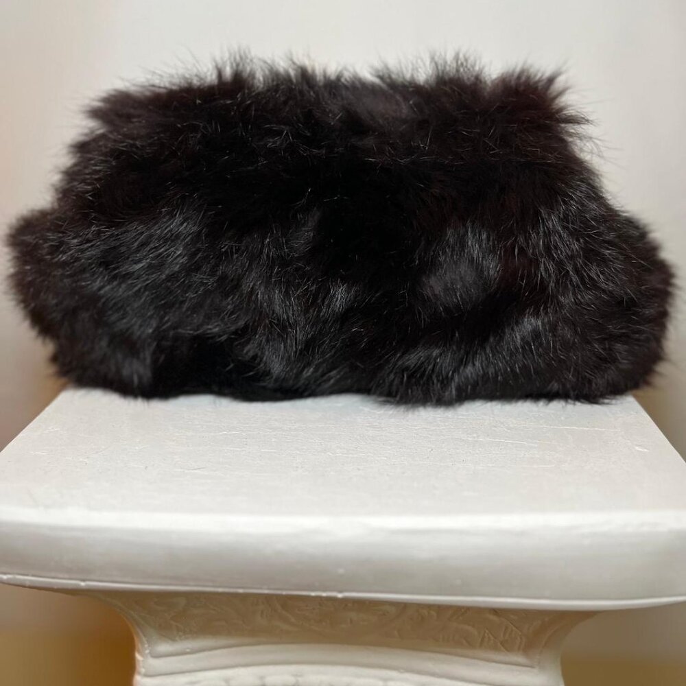 Vintage Garay Brown Fur Clutch Bag